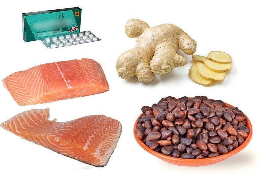 Various means of increasing potency - drugs, sea fish, pine nuts, ginger